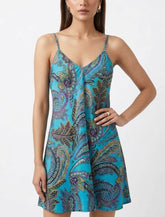 Imported Western mini dress chiffon mini dress No-843 Velnoor Store