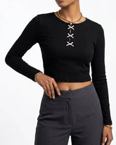 Imported Crop top cotton jersey crop top No-3768 Velnoor Store