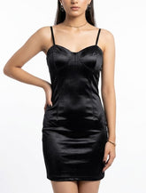 Imported Western mini dress silk jersey mini dress No-1284 Velnoor Store