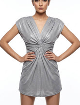 Imported Western mini dress jersey mini dress No-846 Velnoor Store
