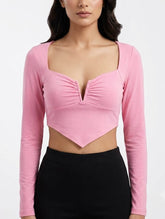 Imported Crop top jersey crop top No-3812 Velnoor Store