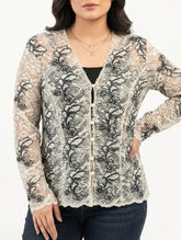 Imported Full sleeve top net full sleeve top No-3406 Velnoor Store