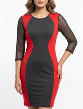 Imported Western mini dress silk jersey mini dress No-1415 Velnoor Store