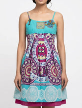 Imported Western mini dress chiffon mini dress No-866 Velnoor Store