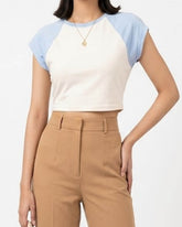Imported Crop top cotton jersey crop top No-3279 Velnoor Store