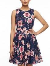 Imported Western mini dress silk jersey mini dress No-1270 Velnoor Store