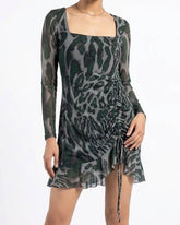 Imported Western mini dress jersey mini dress No-2782 Velnoor Store