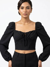 Imported Crop top cotton jersey crop top No-3844 Velnoor Store