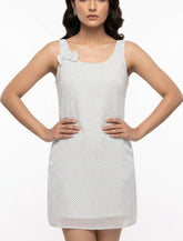 Imported Western mini dress silk mini dress No-782 Velnoor Store