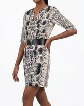 Imported Western mini dress silk mini dress No-2775 Velnoor Store