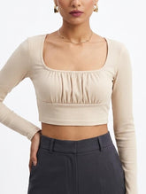Crop top jersey crop top No-2064 Velnoor Store