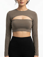 Imported Crop top jersey crop top No-3810 Velnoor Store