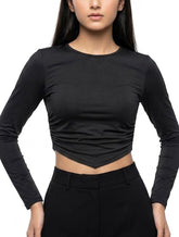 Crop top jersey crop top No-2044 Velnoor Store