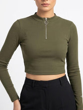 Crop top jersey crop top No-1997 Velnoor Store