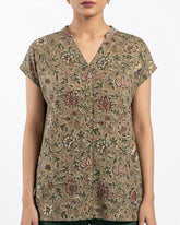 Imported Half sleeve top linen half sleeve top No-4013 Velnoor Store