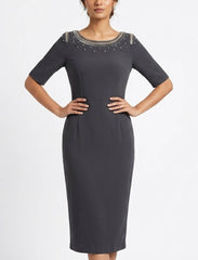 Imported Western mini dress jersey mini dress No-1372 Velnoor Store