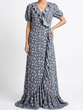 Imported Long dress chiffon long dress No-1238 Velnoor Store