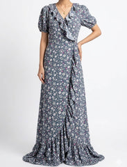 Imported Long dress chiffon long dress No-1238 Velnoor Store