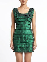 Imported Western mini dress silk jersey mini dress No-1402 Velnoor Store