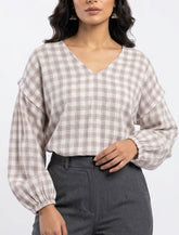 Imported Full sleeve top chiffon full sleeve top No-1469 Velnoor Store