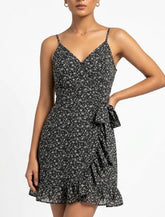 Imported Mini dress chiffon mini dress No-1239 Velnoor Store