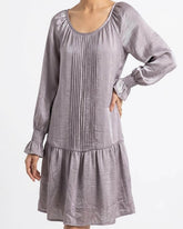 Imported Western mini dress silk mini dress No-2772 Velnoor Store