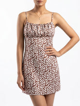 Imported Western mini dress silk jersey mini dress No-1294 Velnoor Store