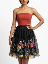 Imported Western mini dress chiffon mini dress No-802 Velnoor Store