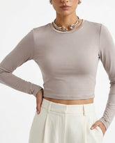 Imported Crop top jersey crop top No-3869 Velnoor Store