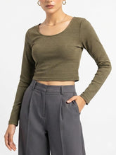 Crop top jersey crop top No-1880 Velnoor Store