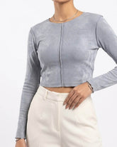 Imported Crop top jersey crop top No-3777 Velnoor Store