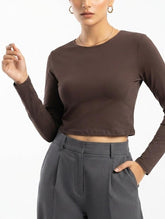 Crop top jersey crop top No-1882 Velnoor Store