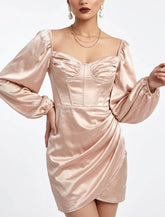 Imported Western mini dress jersey mini dress No-1249 Velnoor Store