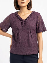 Imported half sleeve top net Half sleeve top No-3498 Velnoor Store