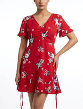 Imported Western mini dress chiffon mini dress No-1006 Velnoor Store