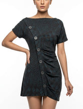 Imported Western mini dress chiffon mini dress No-1000 Velnoor Store