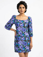 Imported Western mini dress chiffon mini dress No-852 Velnoor Store
