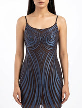 Imported Western mini dress chiffon mini dress No-896 Velnoor Store