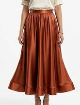 Imported skirt silk skirt No-1040 Velnoor Store