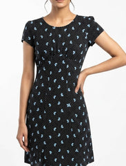 Imported Western mini dress jersey mini dress No-908 Velnoor Store