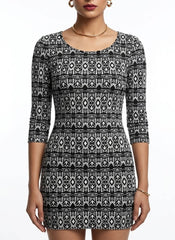 Imported western mini dress jersey mini dress No-624 Velnoor Store