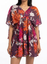 Imported Western mini dress chiffon Mini dress No-588 Velnoor Store