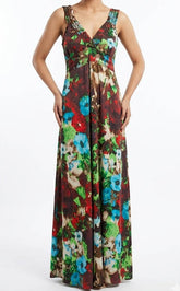 Imported Maxi silk jersey maxi No-1420 Velnoor Store