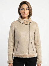 1510 Women's Soft Touch Swiss Leather Jacket | Elegant Winter Style Pakistan -velnoor