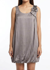 Imported Western mini dress silk mini dress No-1321 Velnoor Store