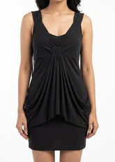 Imported Western mini dress silk jersey mini dress No-1265 Velnoor Store