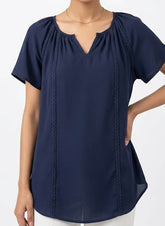 Imported half sleeve top for womens and girls Linen half sleeve top‚tag-half sleeve top No-524 Velnoor Store