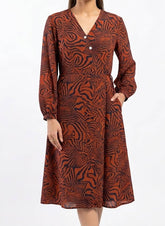 Imported Western long Dress Linen Long Dress No-626 Velnoor Store