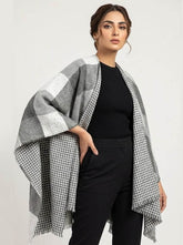 998 Luxury Women’s checkered Shawl – Imported Wool Design Available in Pakistan -velnoor