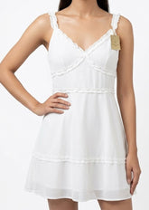 Imported Western mini dress chiffon mini dress No-975 Velnoor Store